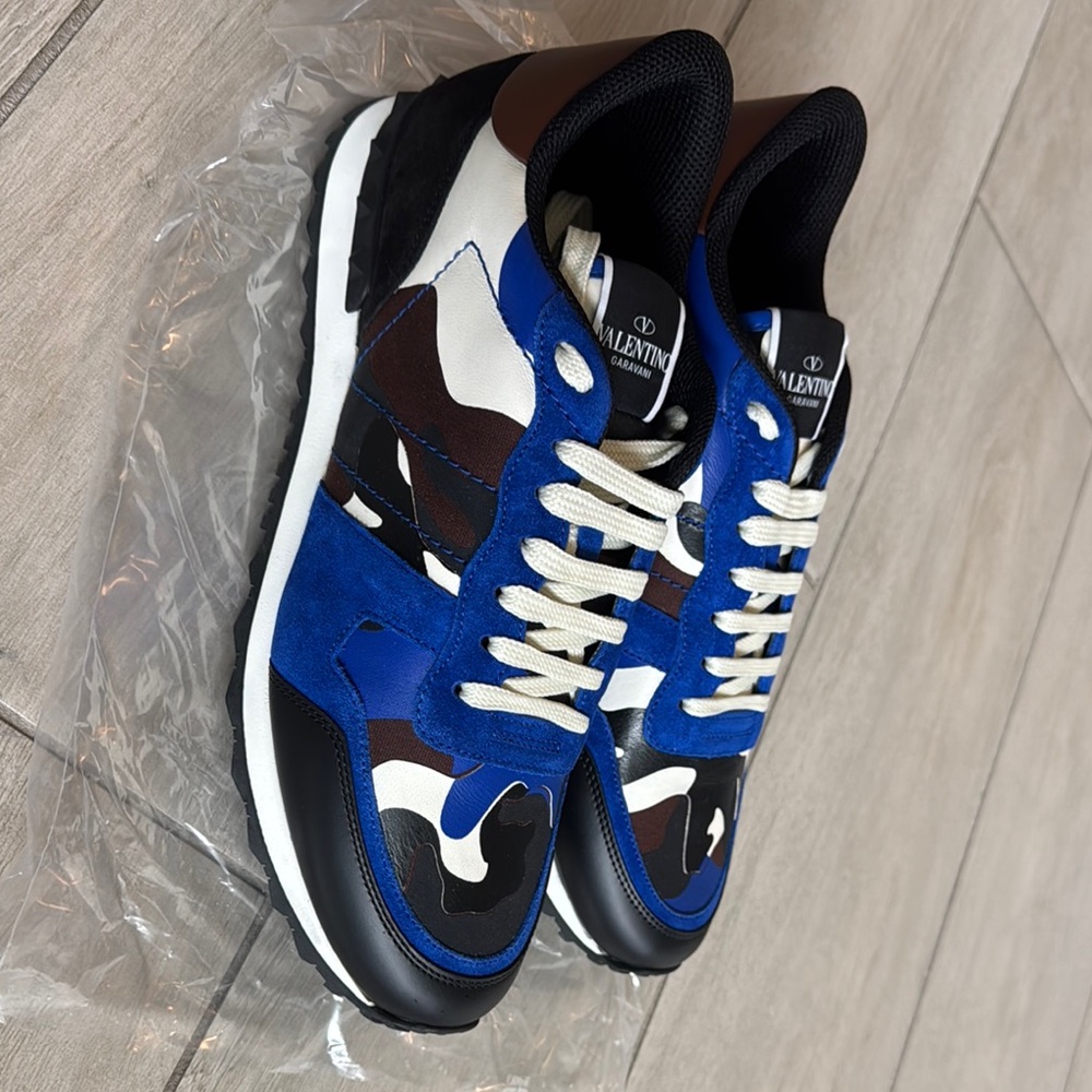 Valentino Blue and Black Men’s Sneakers